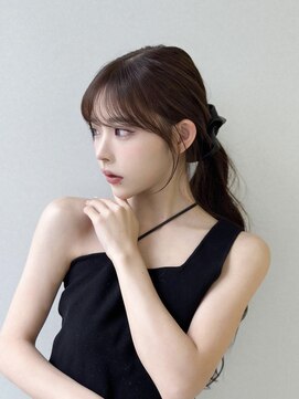 コア 銀座(COA) ハッシュカット/フルバング/似合わせカット/レッドブラウン/銀座