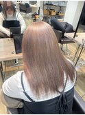 ホワイトグレージュミニウルフチェリーブラウンデジタルパーマ