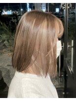 ルプラ ガーデン(le-pla garden)&nbsp;インナーカラー#切りっぱなしボブ#ミルクティーベージュ#豊橋