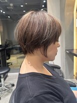 ロンドエニカ 大宮(Lond enika)&nbsp;前髪カタログアンブレラカラーこなれミディウェーブパーマ大宮