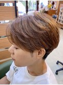 クセを活かしたカットと白髪ぼかし