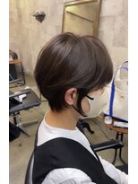 プラグ ヘアーデザイン 大名店(PLUG hair design)&nbsp;ショートボブ/ショートヘア/脱白髪染め/白髪ぼかし/髪質改善
