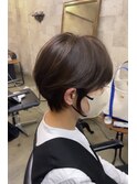ショートボブ/ショートヘア/脱白髪染め/白髪ぼかし/髪質改善