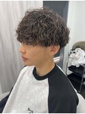 波巻きパーマ