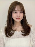 シースルーバングワンカールレイヤーMI-17