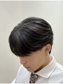 刈らない毛流れシースルーマッシュニュアンスフェザーパーマ