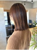 切りっぱなしボブ/酸性ストレート/耳かけボブ/たまプラーザ