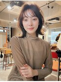 mowen 南堀江　くびれボブ×シフォンベージュ