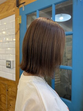 デイズ(DAYS) ブリーチなしダブルカラー　シアベージュ　ミディアムボブ