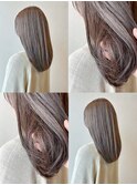 20代30代透明感ラベンダーベージュカラーイエベ