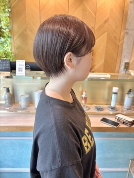 ロンドフルール 大宮東口(Lond fleur) くびれヘア/アプリコットオレンジ/レイヤー/ショートボブ/韓国