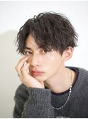 センターパート 熊本ツイストスパイラルパーマ MEN'S HAIR 