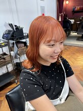 コンクス(CONKS)&nbsp;ブリーチ1回でできるオレンジカラー