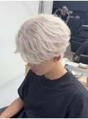 MEN’S HAIR/ブルーブラック/フェザーパーマ/渋谷