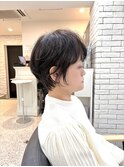 30代40代50代白髪ぼかし丸みショートくびれショート