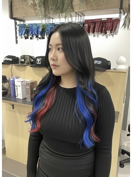 ブルーレッドインナーエクステ