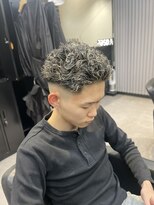 リッチ バイ ラピス(RICH by Lapis)&nbsp;ホワイトメッシュ極道パーマ