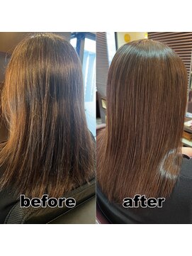 モンド ヘアクリエーション 新栄店(monde hair creation) 【monde】before × after × 髪質改善