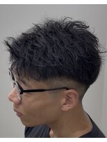 ベル 桑名(BHEL)&nbsp;桑名メンズパーマツイストスパイラルパーマッシュウルフカット