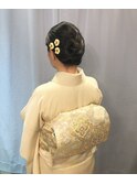 【下北沢＊I'll b hair＊】着物に似合う和髪シニヨンスタイル