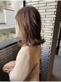 【loty川原一高】切りっぱなしミディアム×グレージュアッシュ