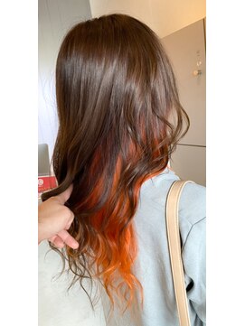 エイト 沖縄豊崎店(EIGHT toyosaki) 【EIGHT 豊崎】お客様スタイル-インナーオレンジ