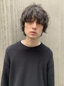 フィフス(fifth) ◇スパイラルマッシュウルフ 黒髪パーマ◇