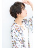透け感シースルー艶カラーショートマッシュY川口30代40代50代!