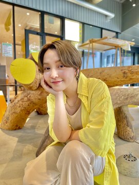 ディフィー 渋谷(defi) ミルクティーグレージュ×マッシュショート