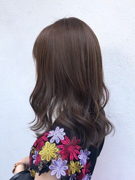 モルニ(MORNI) マロンベージュ_マロンベージュ Aラインボブ かきあげ