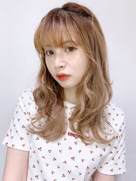 アイティーバイアルバム 松戸店(IT by ALBUM) 前髪ピンアレンジ_テラコッタくすみブルーミニウルフ_8641