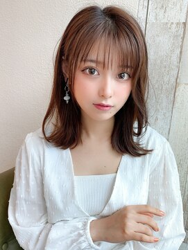 アフロート ディル(AFLOAT D'L) 大人かわいい小顔セミロングレイヤーカットAライン KI