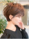 大人ショートボブ/ひし形ショート/束感ショート/30代40代50代