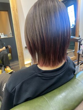 エルソル(Elsol) 【Elsol】グレージュ裾ピンク