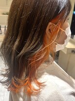 ボイスヘア(voice hair) ゆる感ウェーブオレンジインナーカラー