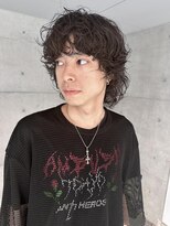レコ 渋谷(LECO)&nbsp;メンズ黒髪ウルフパーマ