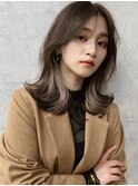 ザクザクレイヤーカット巻き方簡単ミディアム ロング韓国表参道