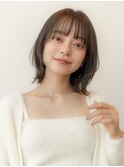 韓国レイヤー外ハネボブ美髪質改善ナチュラルカラー卵型小顔