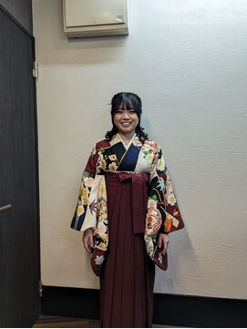 パセーヌエクルール(pacene equroole) 袴着付け　ハーフアップ