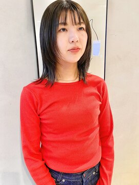 フェンヘアーアイス 中目黒(Fen.hair ici) 大人美人外ハネボブショコラアッシュ前髪小顔カットモテ髪