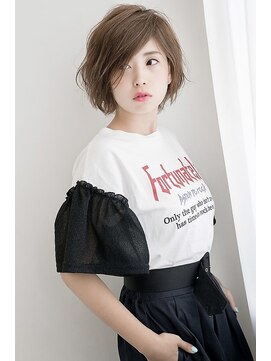 フレームプラス なんば駅前店(FRAME+) 【FRAME】フェミニンショートボブ