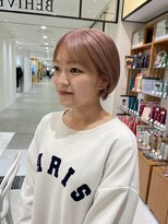ビーハイブアヴェダ PARCO2店(BEHIVE AVEDA)&nbsp;【sakuya】ショートボブ×ピンクベージュ