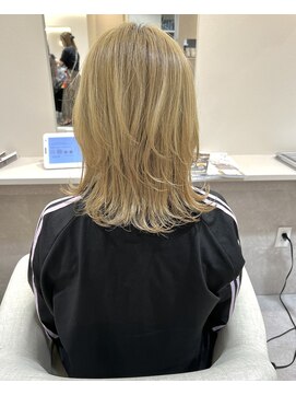 シエル 大分中央町店(CIEL) ブロンド×ウルフカット