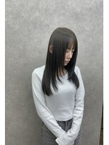 サロウィン 水戸(SALOWIN)&nbsp;オリーブベージュ　× レイヤーカット