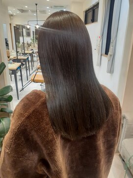 ラボヌールヘアーグレース 門前仲町店(La Bonheur hair grace) 【grace三瓶】アプトグロストリートメント/オリーブグレー