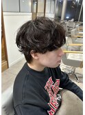 ゆるっとラフスタイルのシャドウパーマ