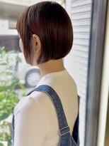ハヤシ(HAYASHI) 小顔カットエモージュ愛されワンレンショートボブ20代30代40代
