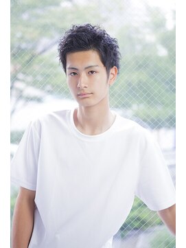 ボヌール 川崎店(Bonheur) ツーブロックショートパーマスタイル