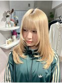 ブロンドベージュ/ホワイトベージュ/ブロンドベージュ