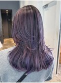 ミディアム顔周りレイヤーくびれヘア美髪_ba542361